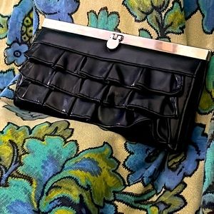 LikeNew Amici Accessories Black Faux Leather Mini Clutch Wallet